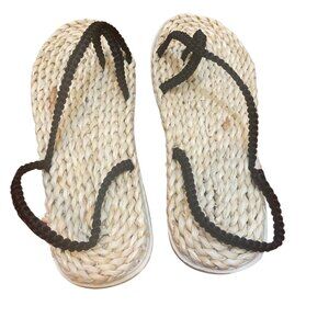 MENS SIZE 11.5 ROPE SANDALS NOMADIC